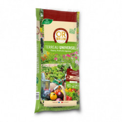 TERREAU UNIVERSEL OR BRUN 40L