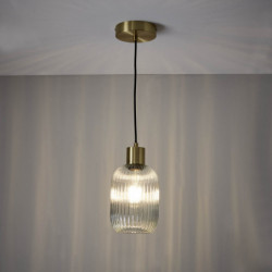 SUSPENSION DIPSY  VERRE LAITON