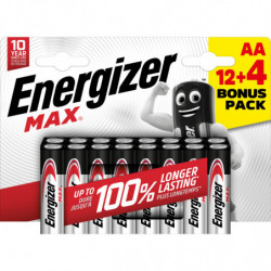 LOT DE 12 PILES AA  MAX...