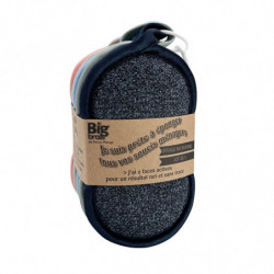 LOT X5 EPONGES MICROFIBRE