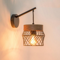 SPOT KANEL METAL BLANC / BOIS