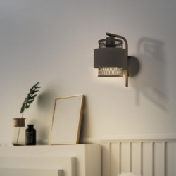 APPLIQUE OTTOMANE METAL NOIR