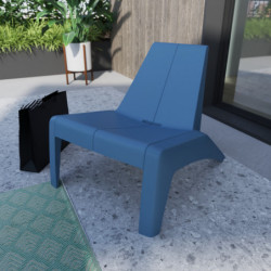 FAUTEUIL RESINE HALIOS BLEU