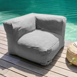 MIXI FAUTEUIL D'ANGLE GRIS