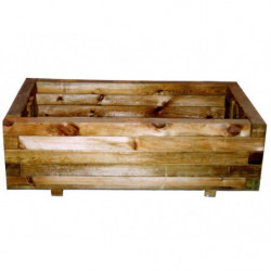 BAC A FLEUR EN PIN 80x40