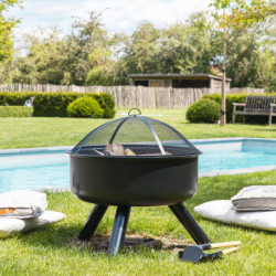 BRASERO BRASEO Ø75CM SUR PIEDS