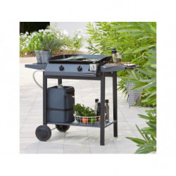 PLANCHA GAZ 2 BRÛLEURS +...