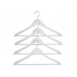 LOT DE 4 CINTRES BOIS BLANC...