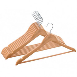 LOT DE 8 CINTRES NATUREL