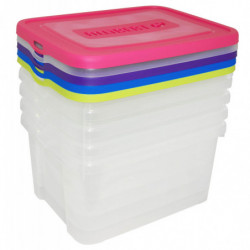 LOT X 5 BOITES DE RANGEMENT...