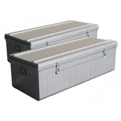 LOT DE 2 CANTINES ALU