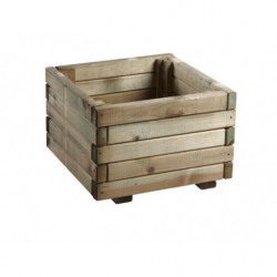 BAC A FLEUR EN PIN 40x40