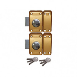 LOT DE 2 VERROUS A BOUTON...