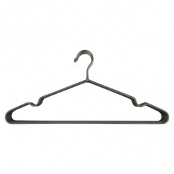 LOT X8 CINTRES METAL GRIS