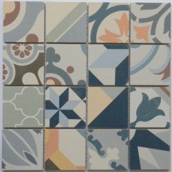 MOSAÏQUE 30X30 CIMENTO COLOR