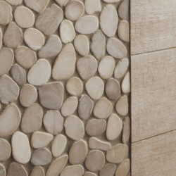 MOSAÏQUE GALETS BEIGE