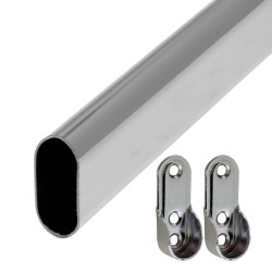 KIT BARRE DE PENDERIE 1M +...