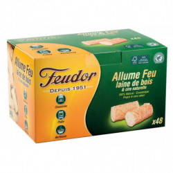 ALLUME FEU LAINE DE BOIS 48...