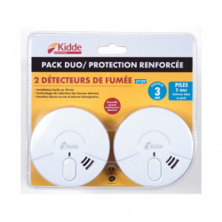 LOT DE 2 DETECTEURS FUMEE