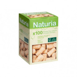 ALLUME FEU LAINE DE BOIS X100