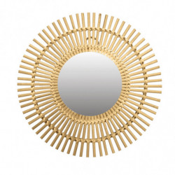 MIROIR BAMBOO Ø30 NATUREL
